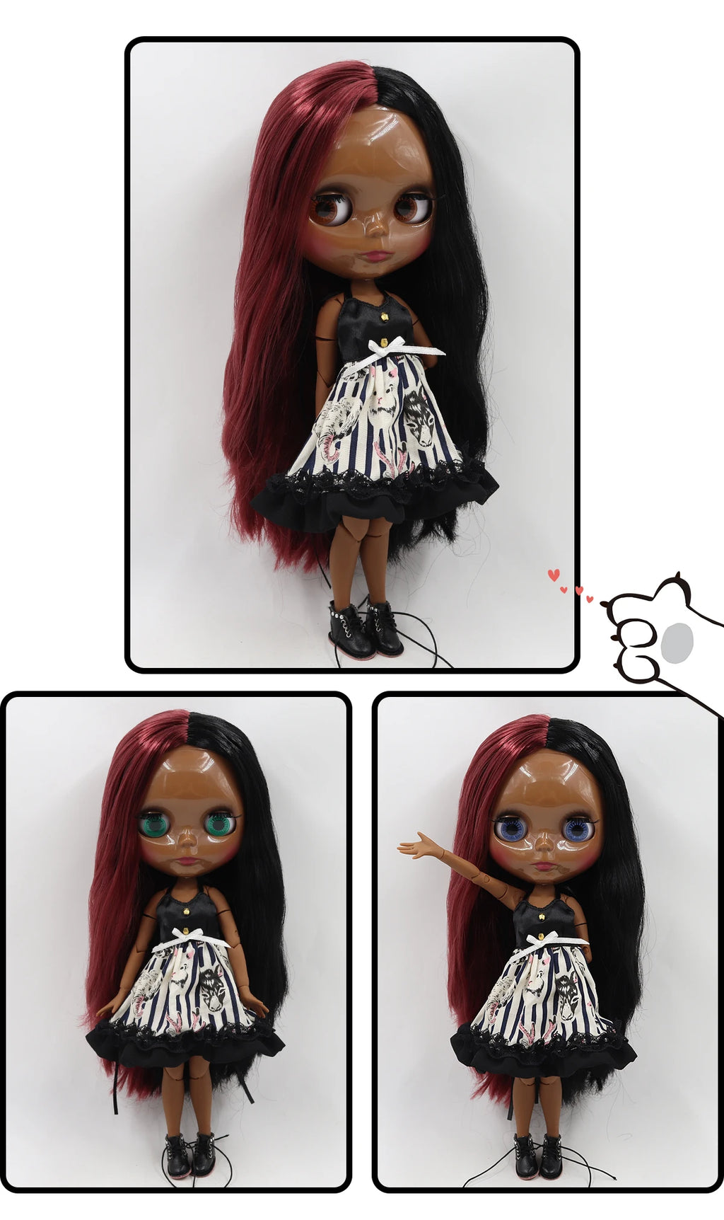 ICY DBS Blyth Doll 1/6 BJD Toy Joint Body Special Offer Lower Price DIY Girls Gift 30cm Anime Doll Random Eyes Colors