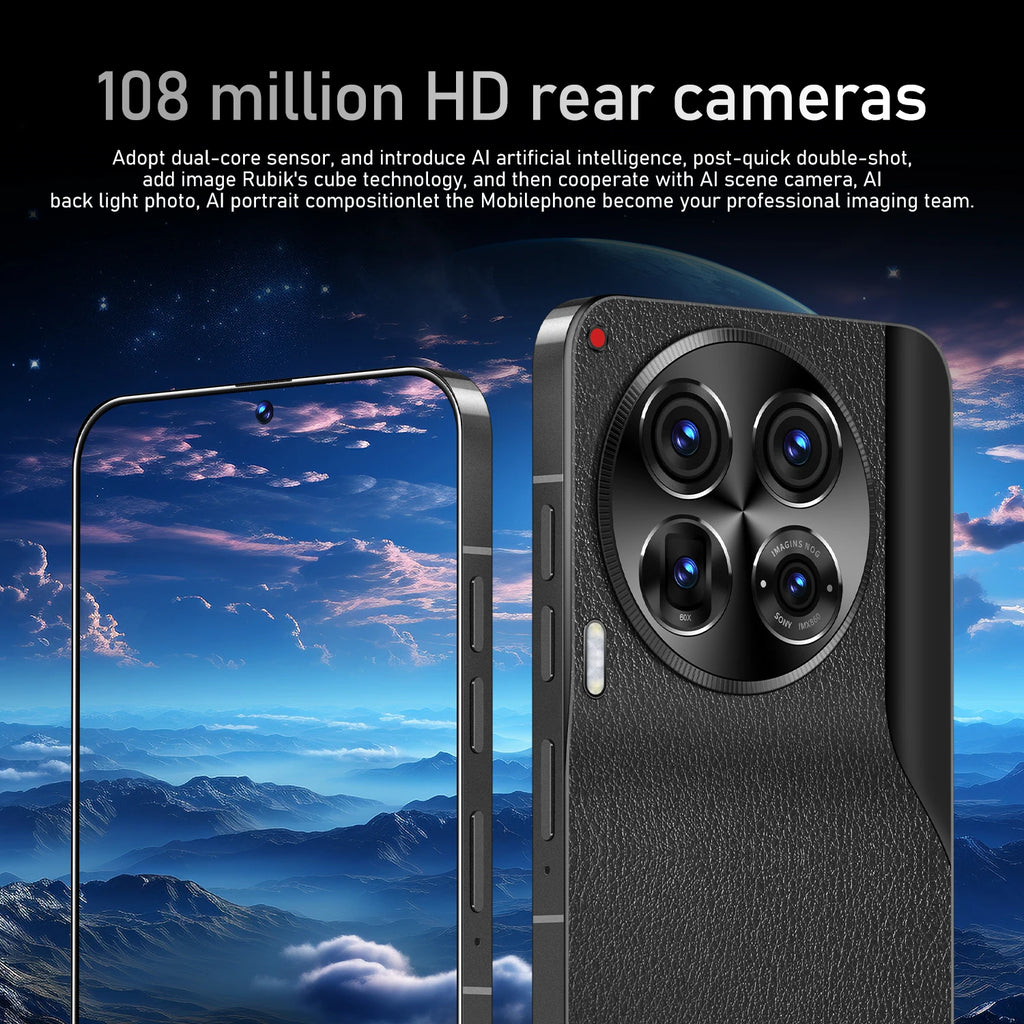 Factory Direct Sale C30 Pro 5G Smartphone 7.38 Inch Display Android 13 OS 16GB RAM + 1TB ROM Celulares Dual Cheap Phones