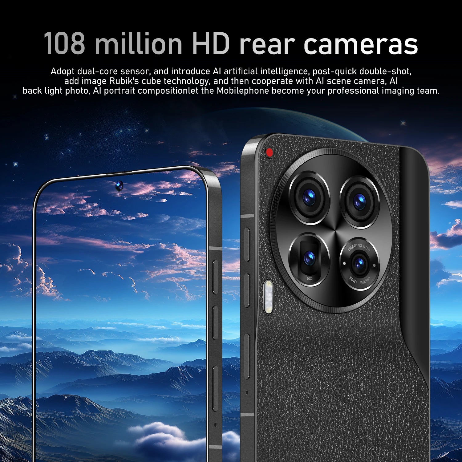 Factory Direct Sale C30 Pro 5G Smartphone 7.38 Inch Display Android 13 OS 16GB RAM + 1TB ROM Celulares Dual Cheap Phones