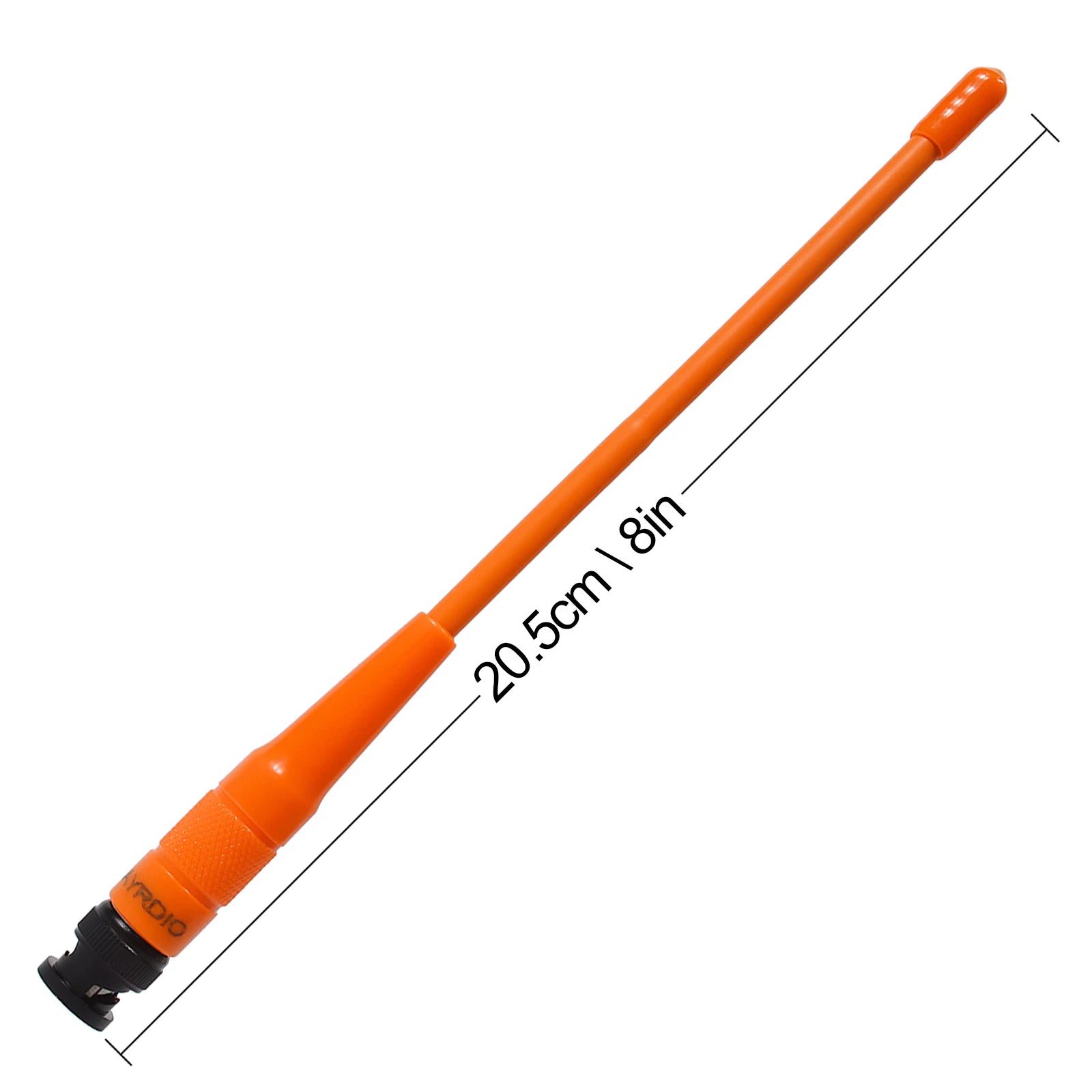 TWAYRDIO Dual Band Ham Flexible Whip Antenna BNC Connector, VHF UHF 144/430MHz Handheld Antenna with 20.5CM/8Inch Length