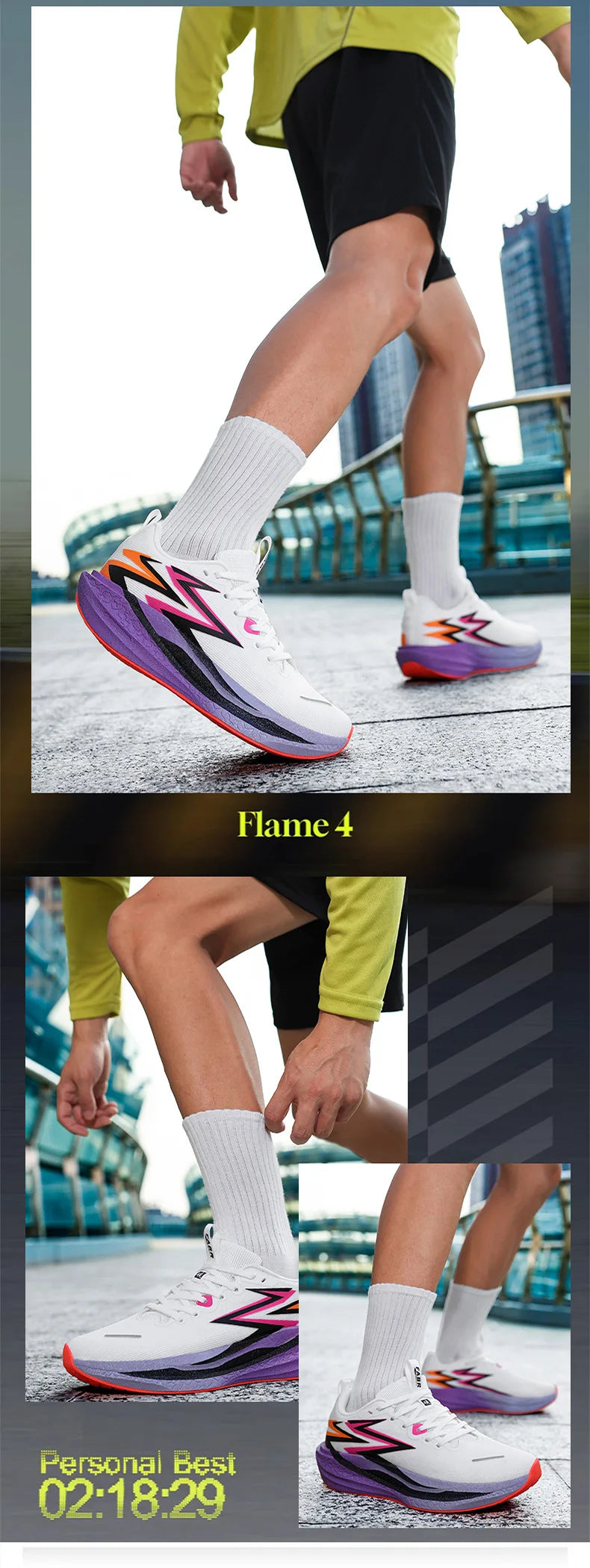 New Pointed Running Shoes Marathon Casual Sports Breathable Mesh Lightweight Lace-Up Closure Unisex Summer Cushioning TPR