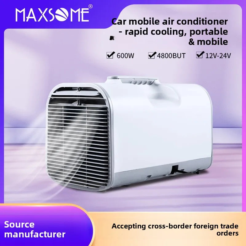12v/24v Outdoor Portable No Installation Required Air Conditioner Compressor for Home Camping Pet Cooling Travel