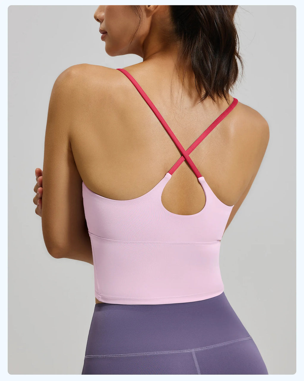 High Quality Women Gym Set Shock Proof Blocking Color Bra High-waisted Butt Scrunch Buttery Soft Fitness Set for Outdoor Running