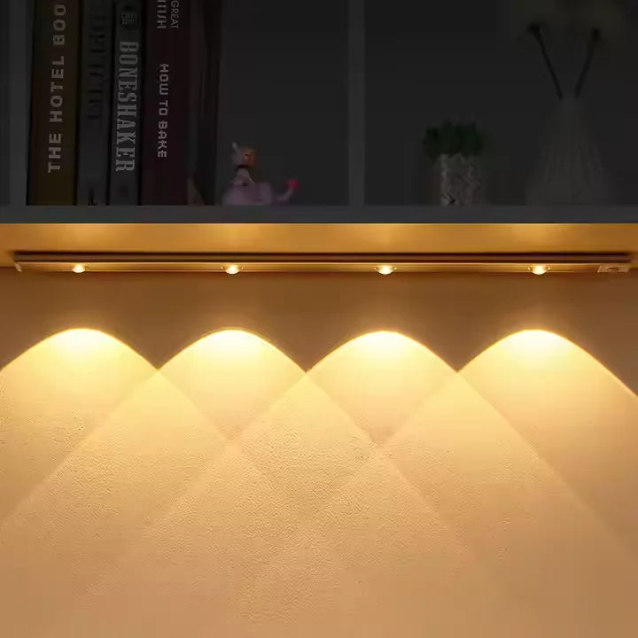Type-C LED Motion Lamp Ultra-thin Under Cabinet Aluminum Bar Strip Kitchen Closet Lights Photographic Lighting
