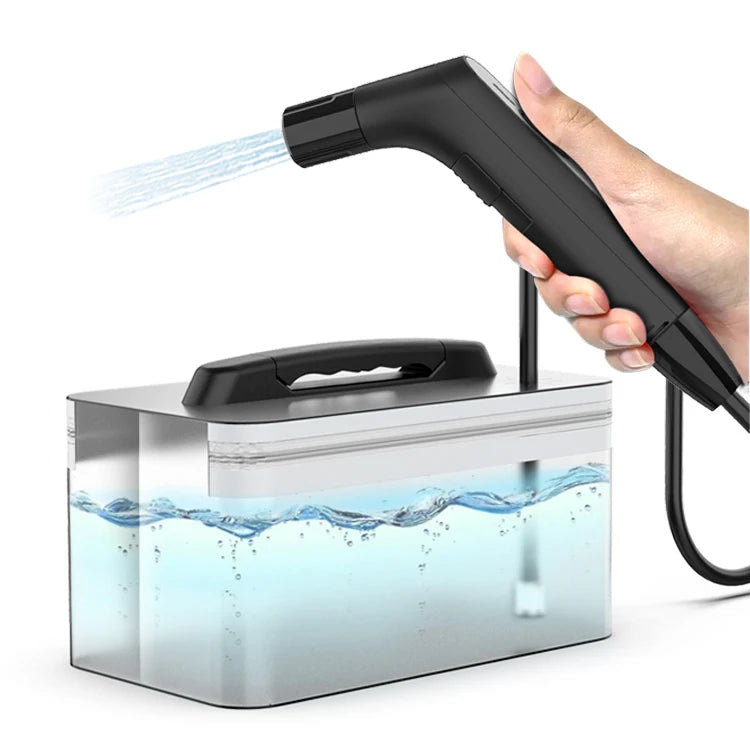 Bathroom Gadget Water Jet Spray Muslim Shower Electric Portable Bidet Sprayer with 2.3L Water tank for Toilet  & Outdoor Hiking