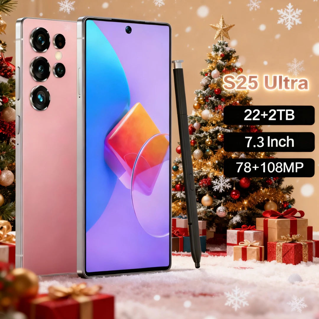 22GB+2TB Large Memory S25 ULTRA Unlocked Android Smartphone Hot Selling 7.3 Inch Dual Sim 5G S25 Ultra Mobile Phones