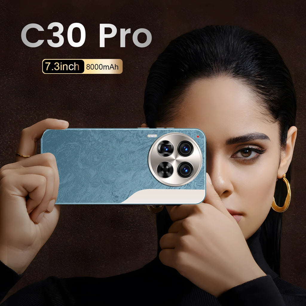 Brand New C30 Pro Original 7.3Inch Android 13 Phone 16GB + 1TB 72MP + 108MP Camon 30 Pro Mobile Phones