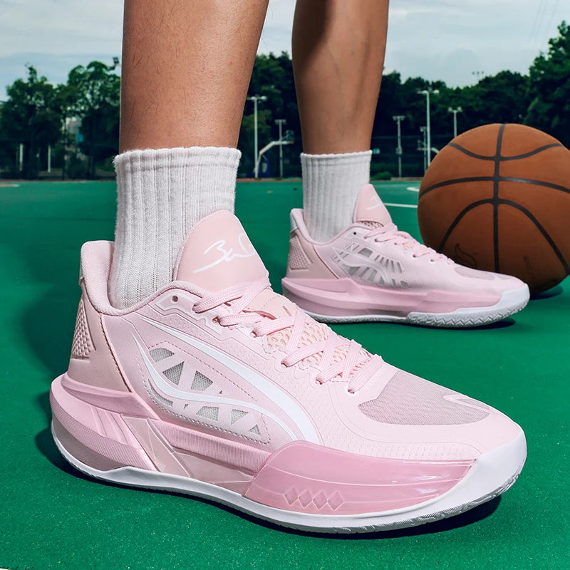 Logo Custom Ergonomic Support Indoor Outdoor Performance Sneakers Stability Low Profile slip Resistant Traction Basketball Shoes