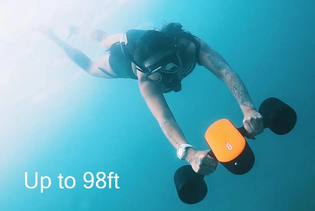 Swimming Underwater Scooter Propeller Electric Diving Motor Fins Jet Ski Underwater Drone Scuba Gear for Fishing Snorkeling