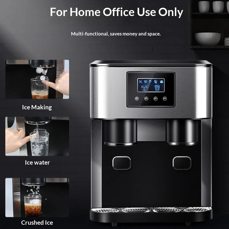 Hengyang Ice Maker 18kg Desktop Small Household Commercial Use Crushed Ice All-in-one Model ZBS-15 220V/110V Manual Water Adding