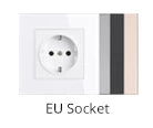 Coswall Luxury Crystal Tempered Glass Panel 1 Gang 1 Way Light Switch On / Off Wall Switch With LED Indicator 16A AC 250V