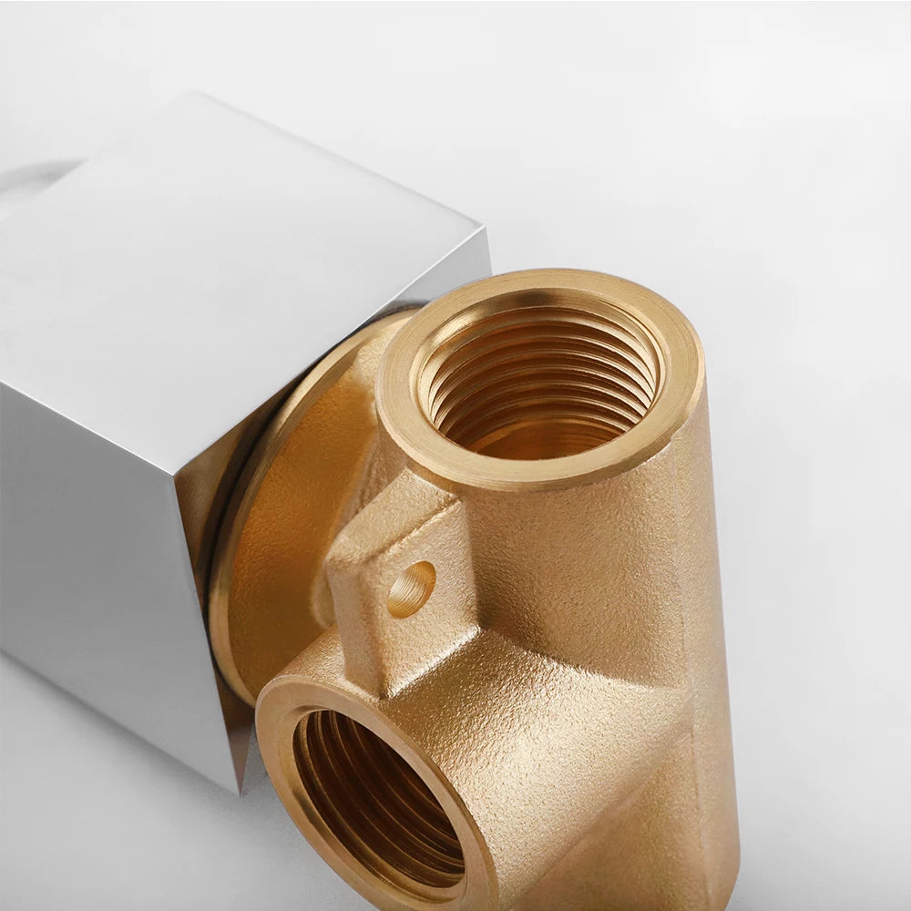 SKOWLL Shower Mixer Valve Shower Faucet Brass Bathroom Hot Cold Bath Mixer Valve Wall Mounted Water Tap Torneira Chuveiro