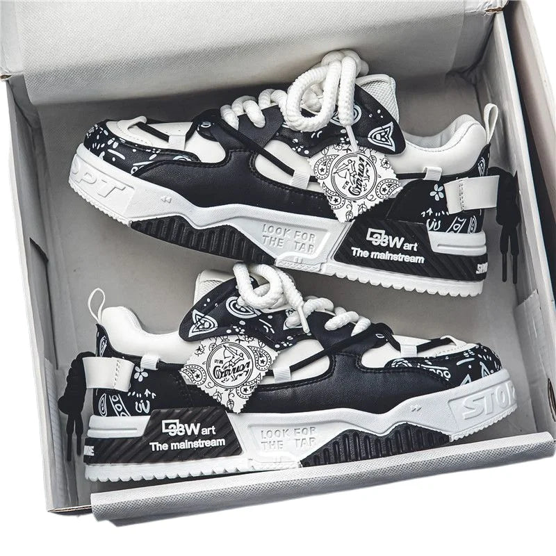 Competitive High Quality Casual Men's Skateboard Shoes Autumn Height Increasing Lace-Up Canvas Upper Lightweight Soft Sole Retro