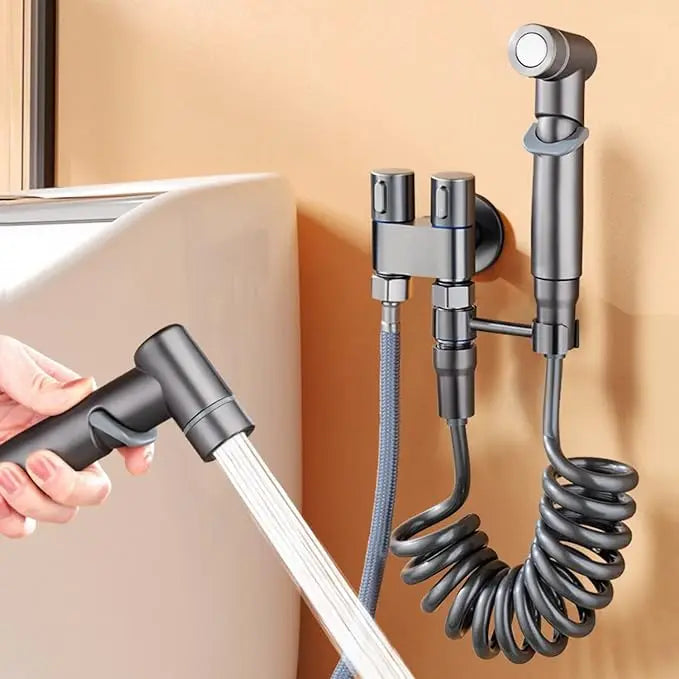 Wall-Mounted Stainless Steel Horizontal Jet Cleaner Spray Gun