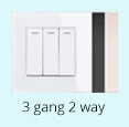 Coswall Luxury Crystal Tempered Glass Panel 1 Gang 1 Way Light Switch On / Off Wall Switch With LED Indicator 16A AC 250V