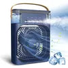 USB-Powered Mini Portable Handheld 3-in-1 Air Cooling Humidifier Fan with Ice Function for Outdoor & Car Use