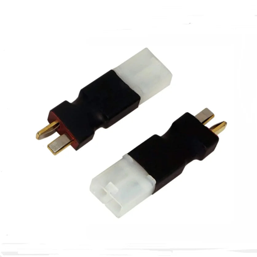 2 Pcs Deans T Plug Style to Tamiya MPX Mini Tamiya Female Male Adapter Wireless Connector Plug for RC FPV Drone Car Lipo Battery