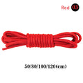 1Pair Round Shoelaces Polyester Solid Classic Shoelace Casual Sports Boots Shoe Laces Strings 50cm,80cm,100cm,120cm 11 Color