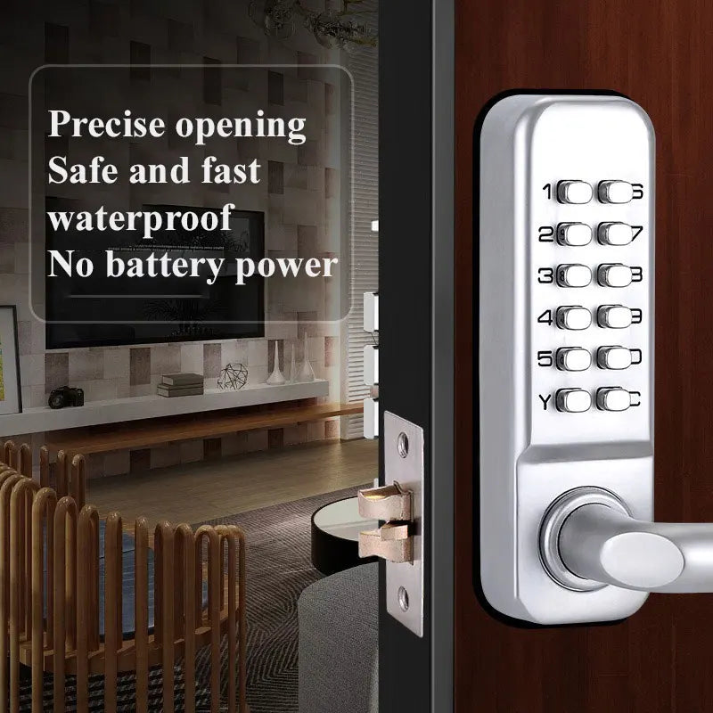 Wholesale Numerical Keypad Push Button Door Handle Lock Keyless Pin Code Password Smart Door Lock Keypad Mechanical Door Locks