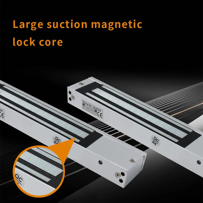 280KG 600Lbs Holding Force Magnetic Door Lock Access Control DC 12V Single Door Smart Magnetic Electric Lock for Sliding Door