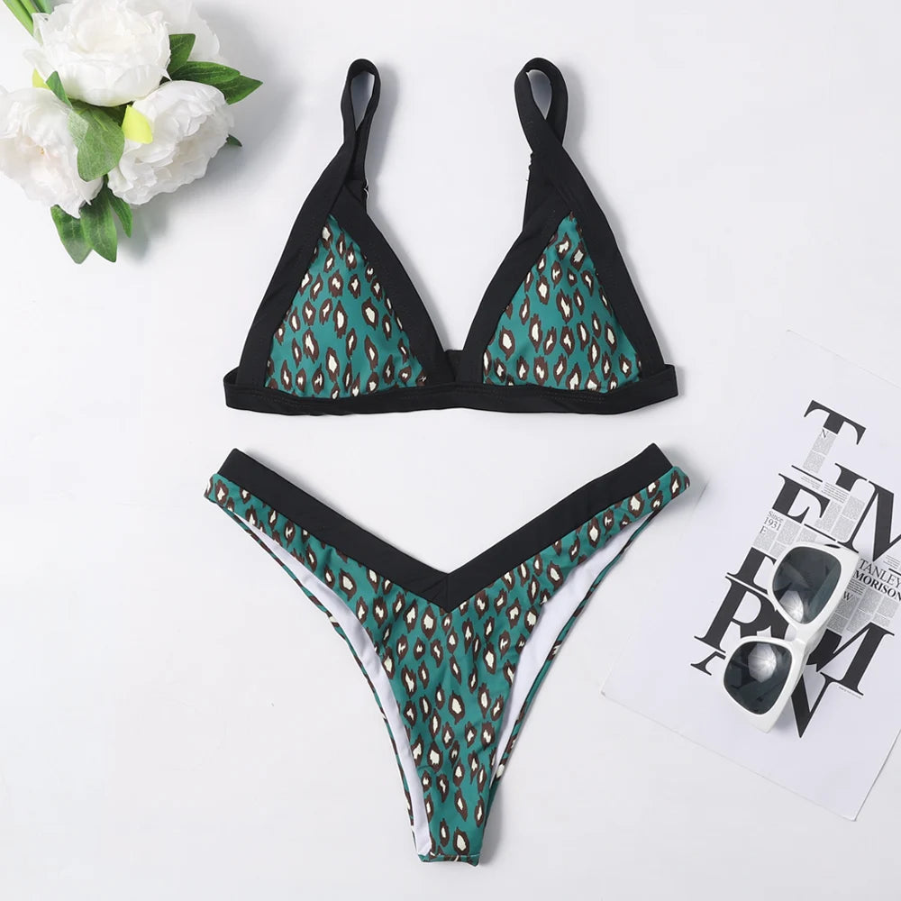2026 Solid Swimsuit High Waist Bikini Women's Swimsuit Push-up Bikini Set Patchwork Bikini Brazilian Summer Beach Swimsuit