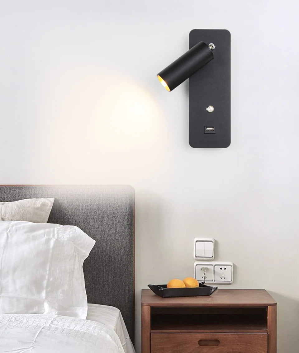 Indoor led wall lamps DC5V USB charge led  wall light bedroom modern wall lamp stair study livingroom sconce