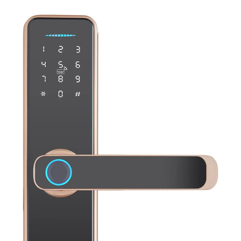 YAGU Multi Point Digital Fingerprint TTLOCK Tuya App Smart Door Lock With Camera  Smart Locks Front Door