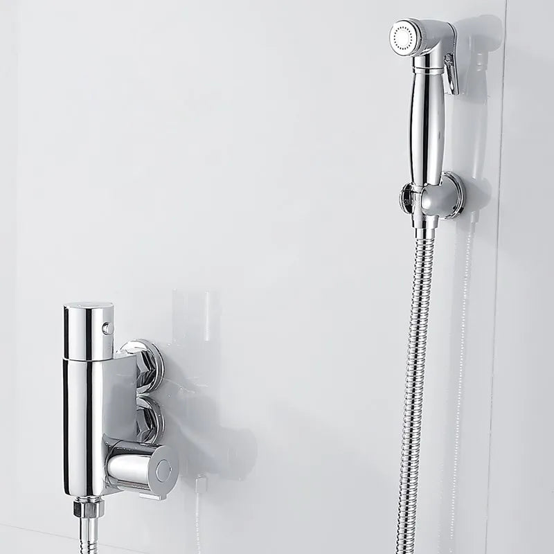 Thermostat Bidet Set Wall Mounted Bathroom Shower Toilet Portable Sprayer Kit Cold Hot Water Hygienic Shower Thermostatic Valve