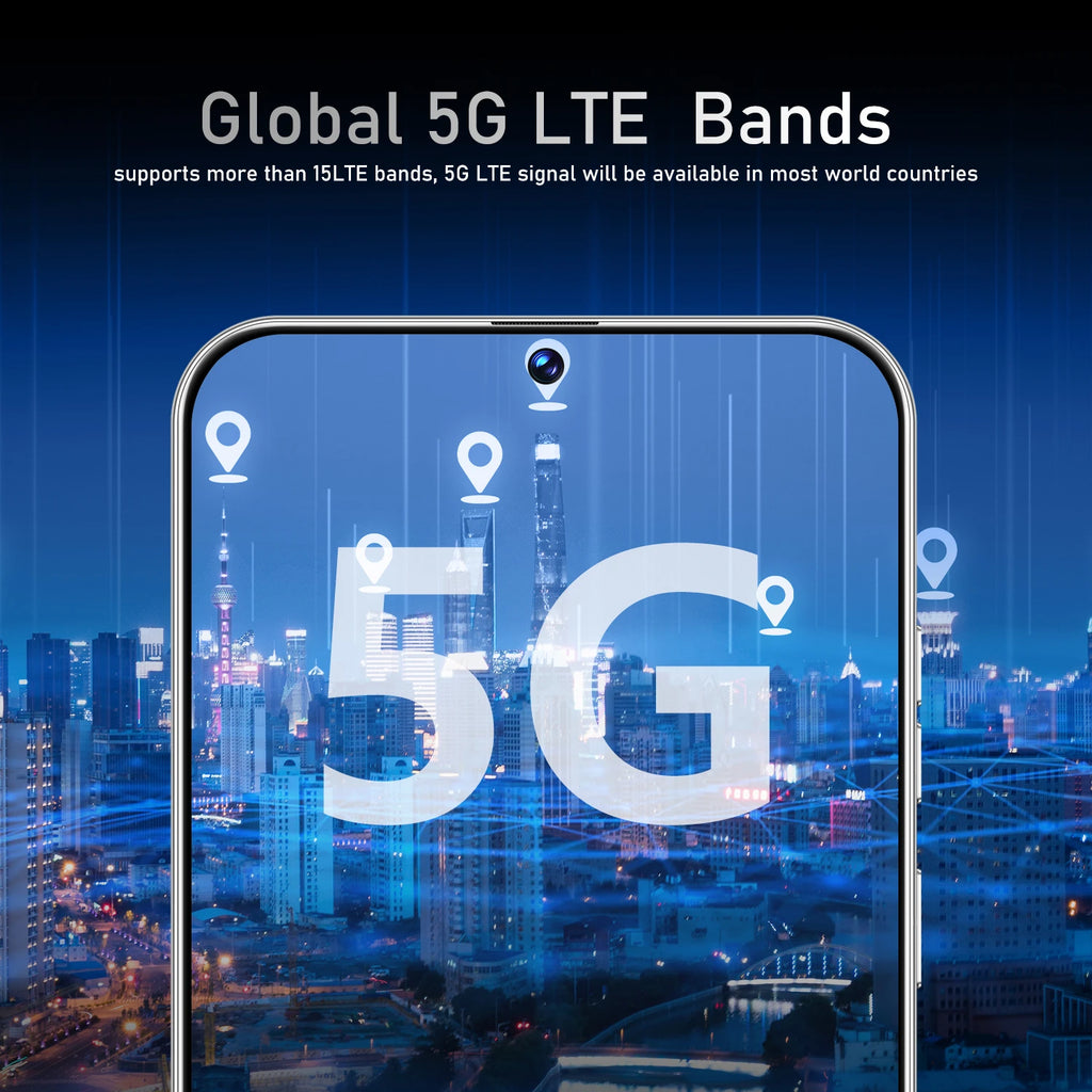 Factory Direct Sale C30 Pro 5G Smartphone 7.38 Inch Display Android 13 OS 16GB RAM + 1TB ROM Celulares Dual Cheap Phones