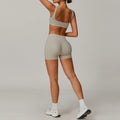 Women Gym Bra Shorts Outdoor Sports Leggings Clothing 4 Piece Sets Workout Wear Gym Fitness Sets