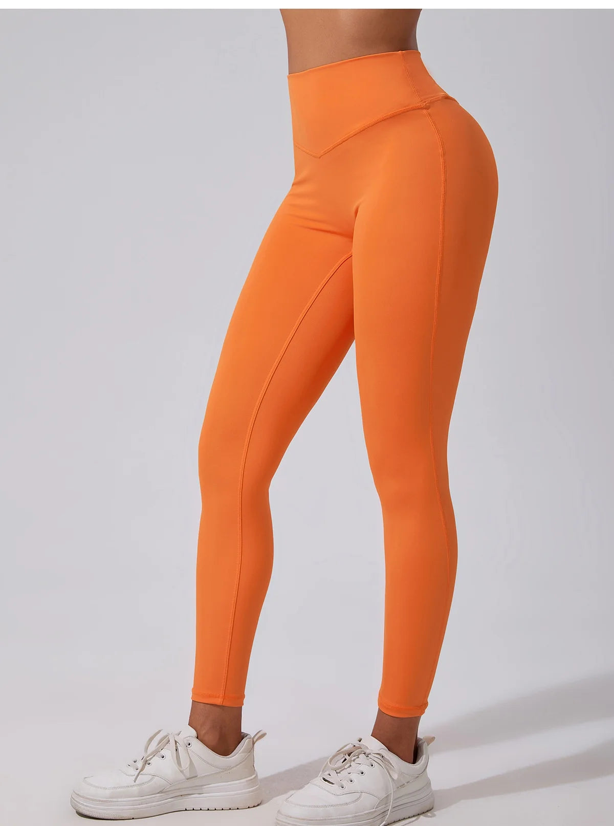 New European American High-waisted Peach-butt Yoga Pants Women Cloud-like Butt-lifting Sports Leggings Breathable Solid No