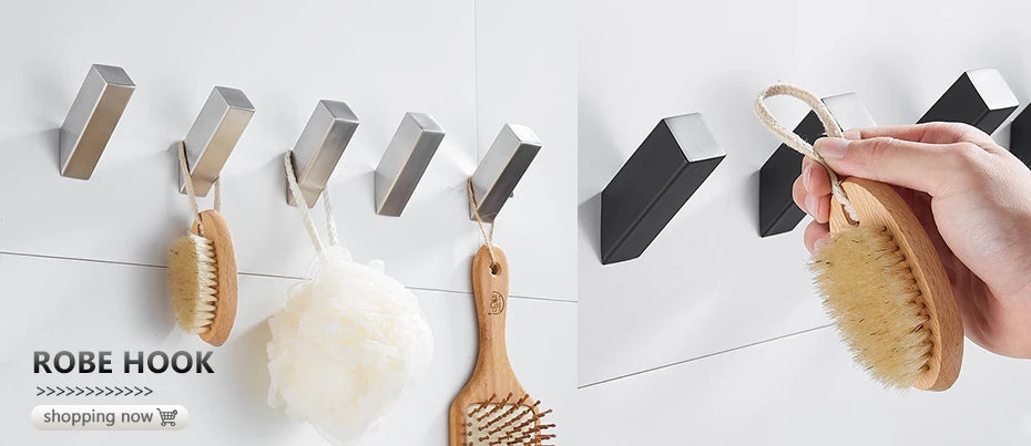 Self-adhesive Black Bath Towel Holder Bathroom Towel Rack No Punch Towel Rail Rack Towel Holder Bath Storage Shelf ML65B