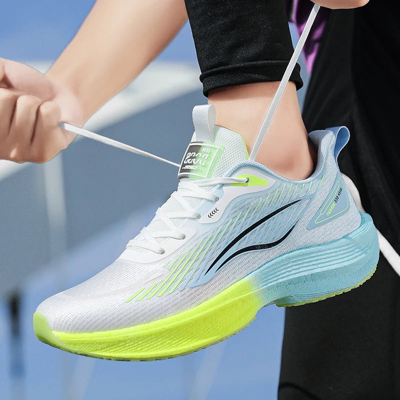 Spring New Youth Women Sport Shoes Comfort Mesh Breathable Hard-wearing Lightweight Height Increasing Casual Walking
