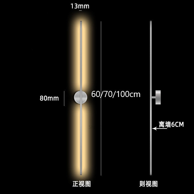 Modern Simple Line Wall Lamps Nordic Living Room Luxury Wall Decor Led Wall Light Creative Aisle Rotating Lam Wall Sconce Lights