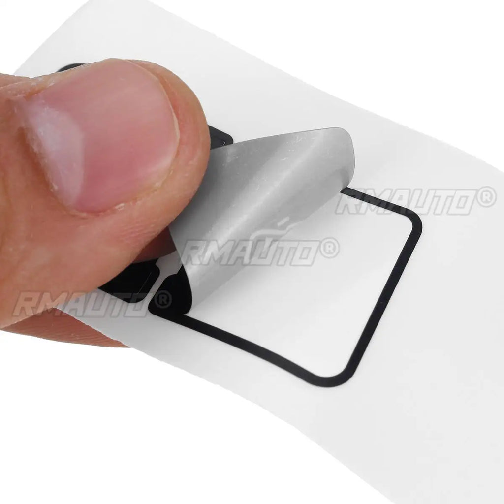 A Set Matte Black Car Door Lock Control Switch Button Repair Stickers Decals for Audi A3L Fixed Ugly Button Car Stickers