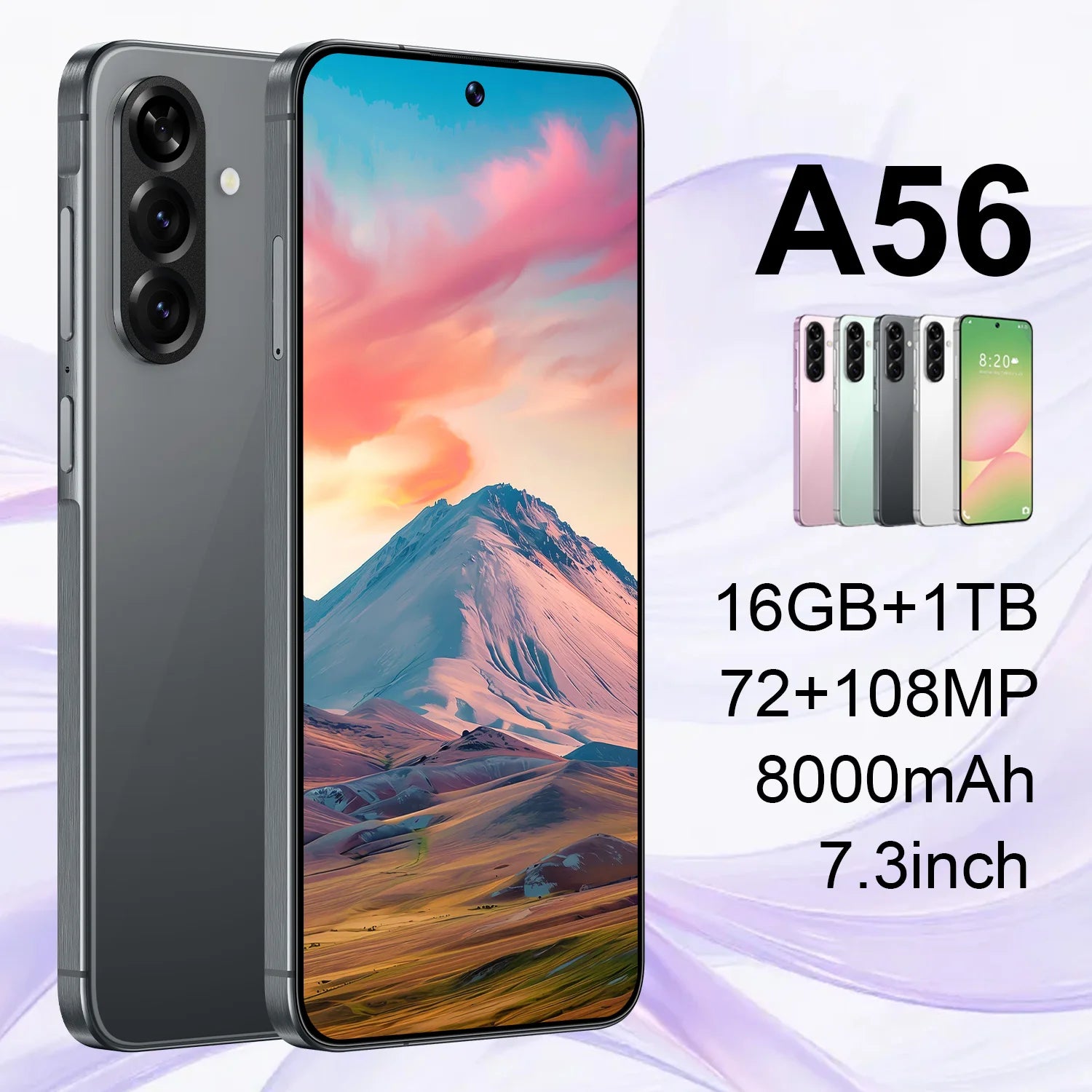 Original Phones A56 Smartphones for A56 8+256GB 5G Dual SIM Cellphone Mobile Phone