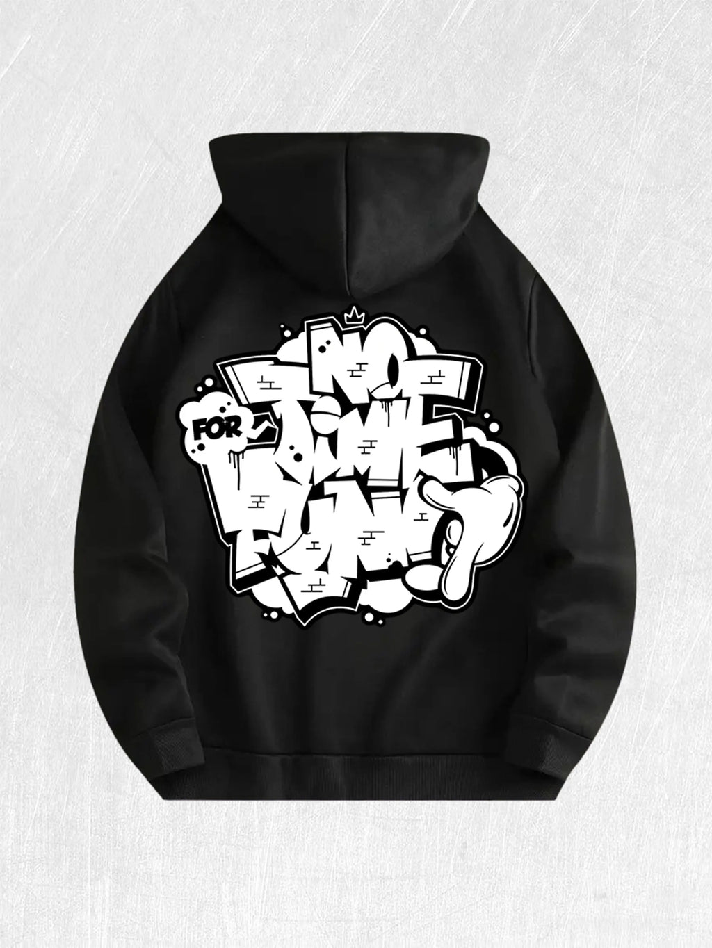 No Time for Boring Graffiti Hoodie 100% Cotton US Warehouse 7 Colors