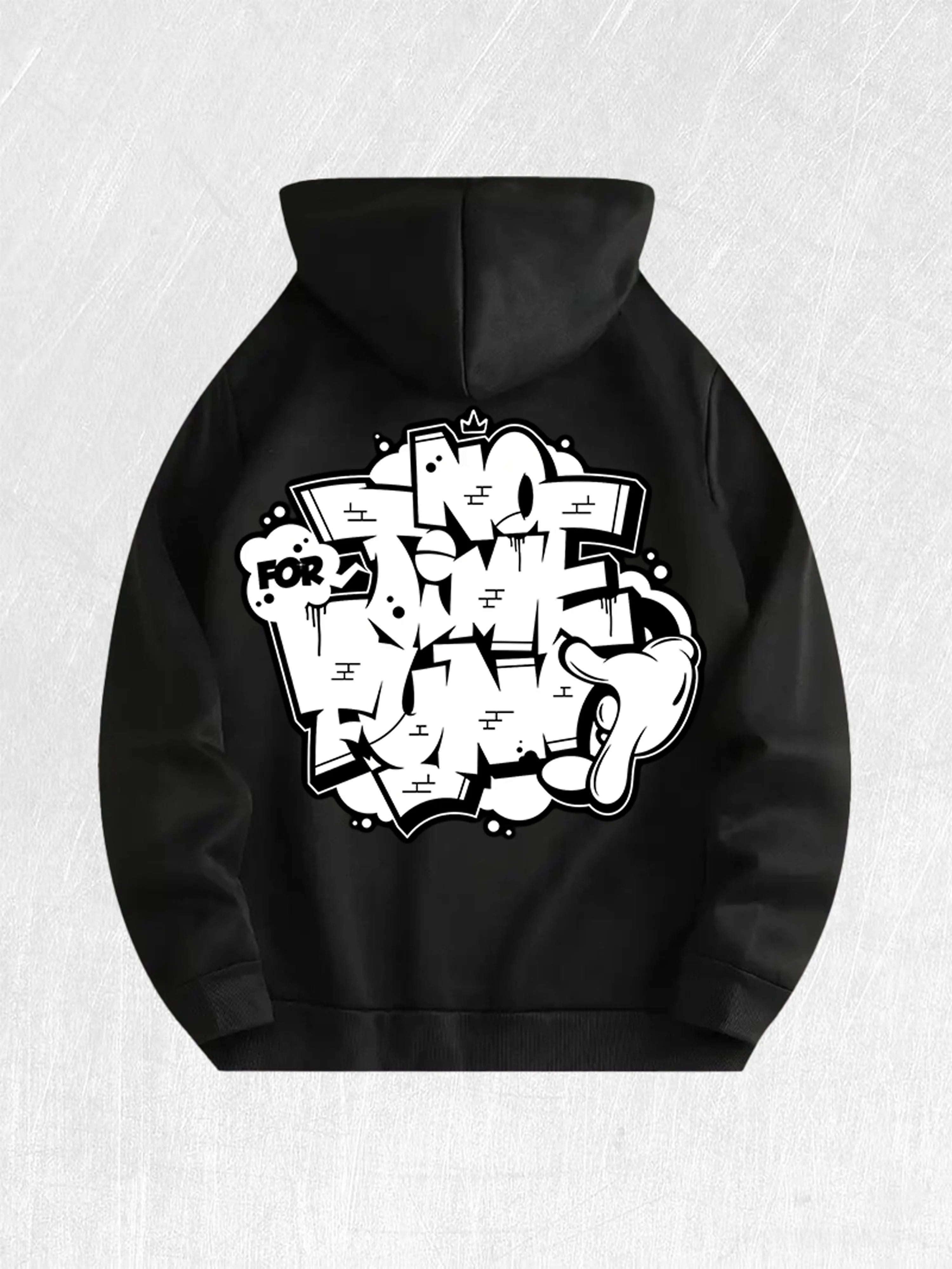 No Time for Boring Graffiti Hoodie 100% Cotton US Warehouse 7 Colors