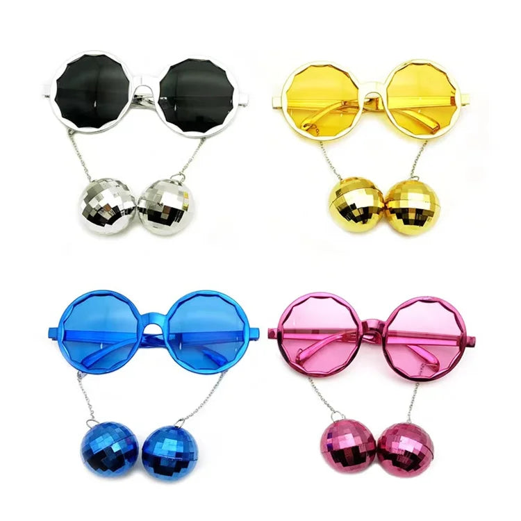 Youlun Wholesale Retro Disco Ball Party Favors Funny Glasses for Bachelorette Happy Valentine's Bridal Shower Men Women