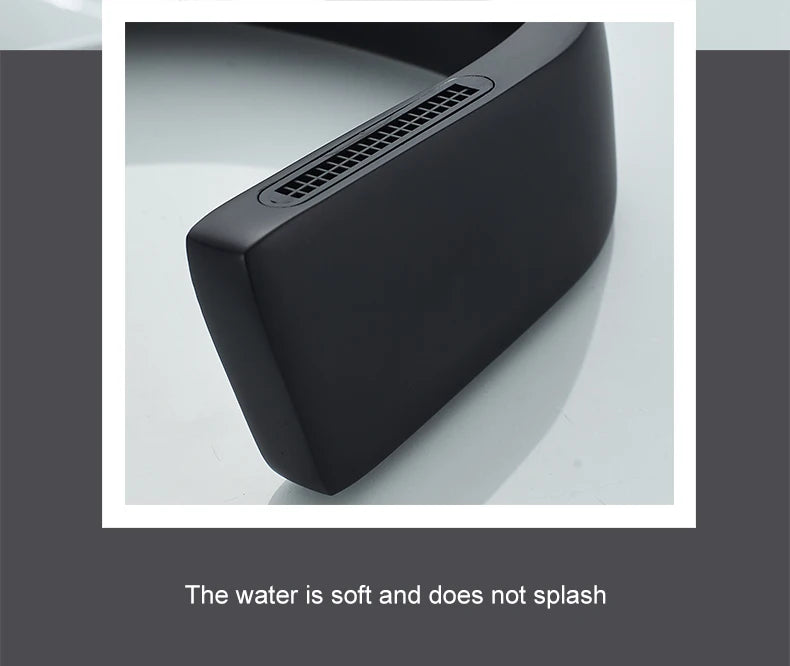 Black Faucet Bathroom Sink Faucets Hot Cold Water Mixer Crane Deck  Mounted Single Hole Bath Tap Chrome Finished ELM457