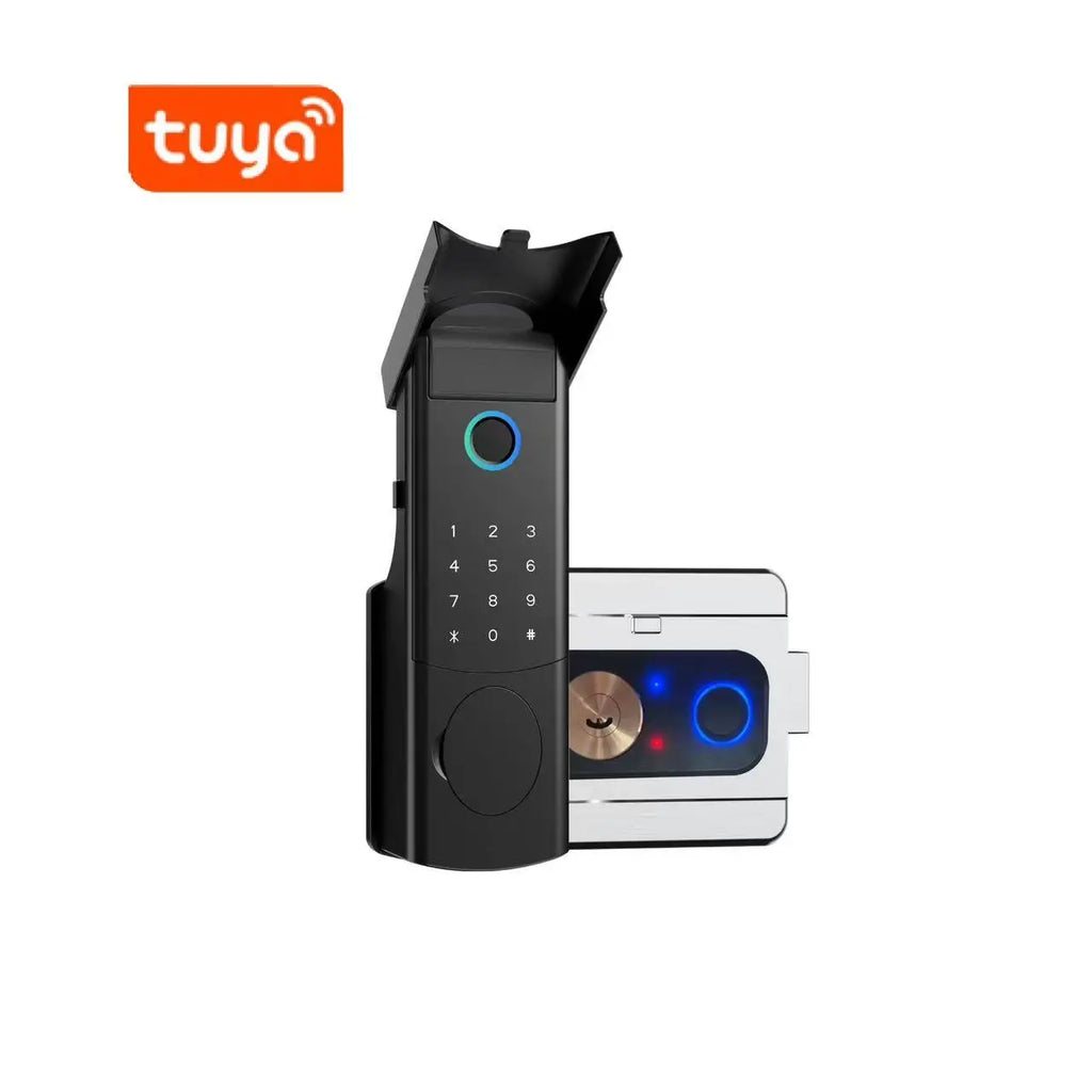 Outdoor Weatherproof Wireless Electric Gate Smart Lock 4G Combination Digital Wood Door Fence Mobile App Wood Latch Enclosure