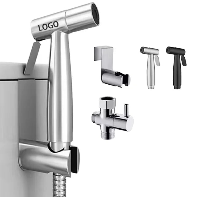 Wall-Mounted Stainless Steel Horizontal Jet Cleaner Spray Gun