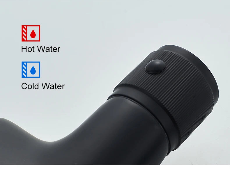 Black Faucet Bathroom Sink Faucets Hot Cold Water Mixer Crane Deck  Mounted Single Hole Bath Tap Chrome Finished ELM457