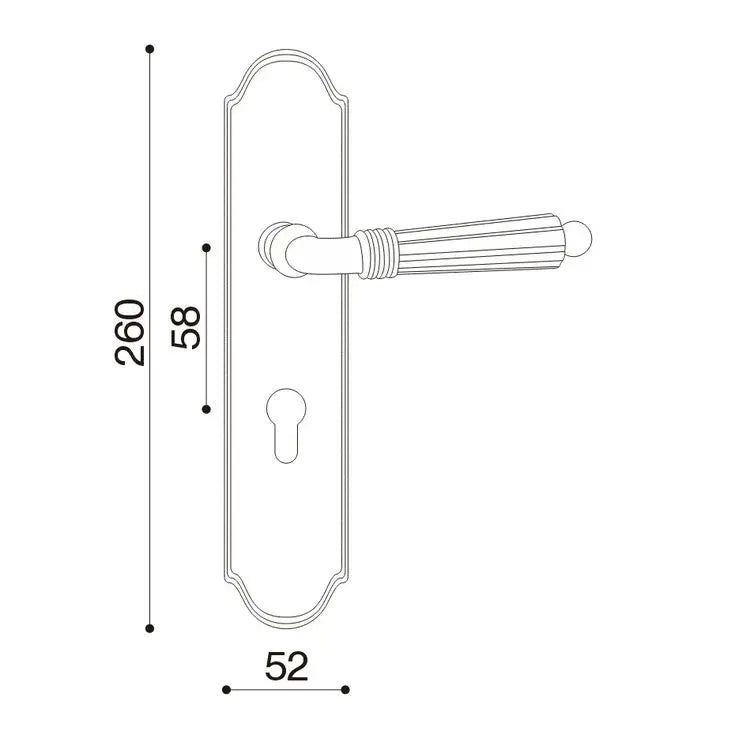 Luxury Villa Brass Handle Magnetic Mortise Door Lock Interior Bedroom Lever Door Handle With Lock