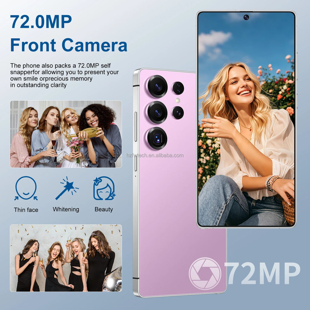 S25 Ultra 16GB+1TB Smartphone Android 14.0 Mobile Phones 7.3inch Unlocked Dual Card 5G Phones