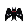Punk Halloween Mothman Enamel Pin Brooch Lapel Badges Animals Moth Jewelry Gifts Women Girl Anime Custom Black Bird Accessories