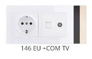Coswall Luxury Crystal Tempered Glass Panel 1 Gang 1 Way Light Switch On / Off Wall Switch With LED Indicator 16A AC 250V