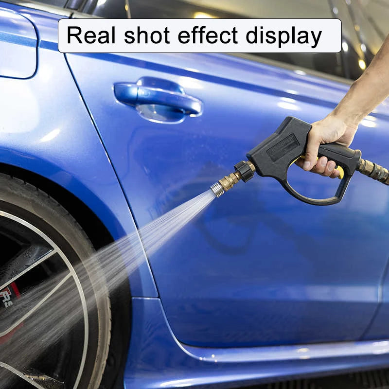 1/4  Quick Plug Stainless Steel Car Washing Fitting Nozzle High Pressure Spray Shower Nozzle  for Flower Garden Watering