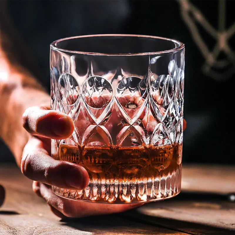 Fashion Whiskey Glasses, Scotch Whisky, Bourbon, Cocktails, RUM, Durable Whiskey Glasses