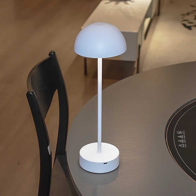 Reading Bedroom Decor USB Rechargeable Portable Modern Table Light Minimalist Wireless Touch Lamp